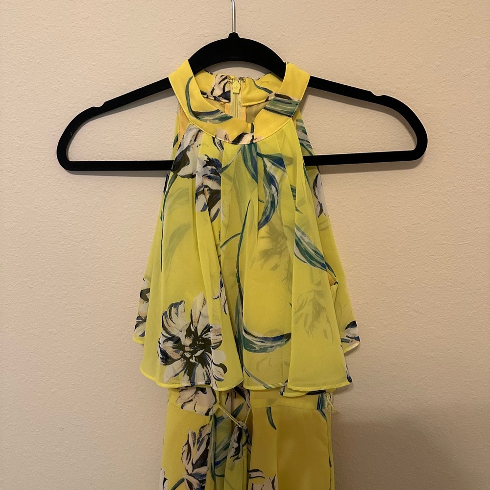 Eliza J yellow floral maxi dress - Picture 3 of 6